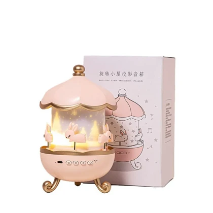 چراغ خواب پروژکتور خرگوشی Bunny Carousel Projector Night Light WH-E11