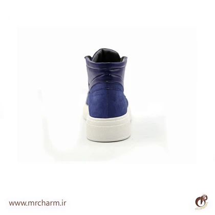 نیم بوت سرمه ای چرم نبوک mrc2111-27