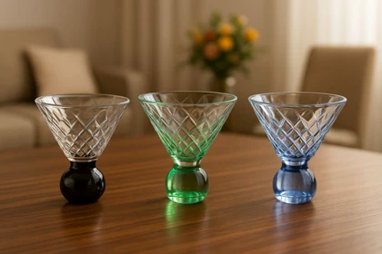 دسر خوری پایه دار طرح دار