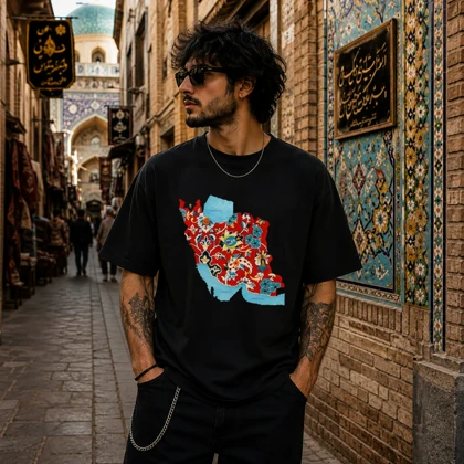 تیشرت طرح ایران کد 11