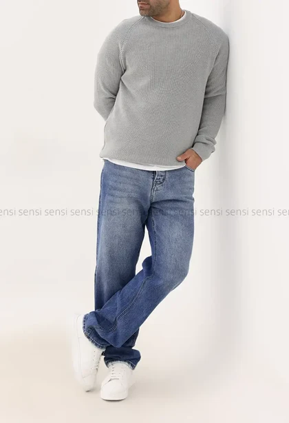 بلوز بافت یقه گرد مردانه کد20000037