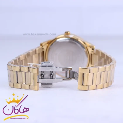 ساعت مچی سیکو مردانه فلزی طلایی صفحه سفید OS 9/56