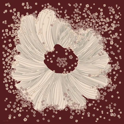 روسری ابریشم توییل شکوفه