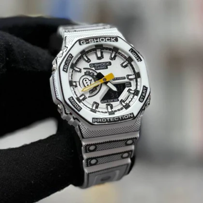 ساعت مچی مردانه جیشاک(G-Shock) 2100 مانگا انیمه رنگ سفید مشابه اصلی