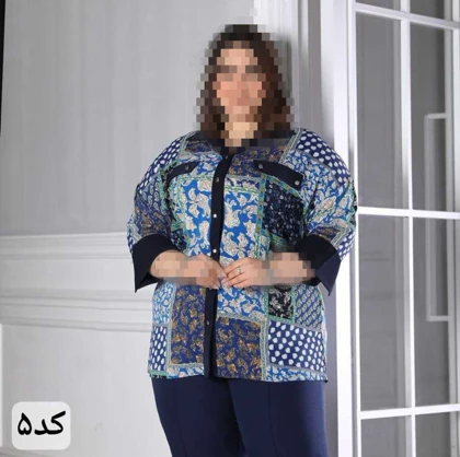 شومیز سایز بزرگ مدل شراره