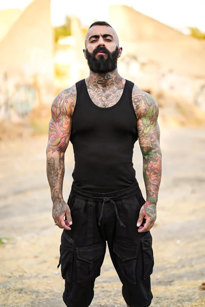 رکابی تنک تاپ ساده کوپ آیسان اسلامی مشکی OLD SCHOOL