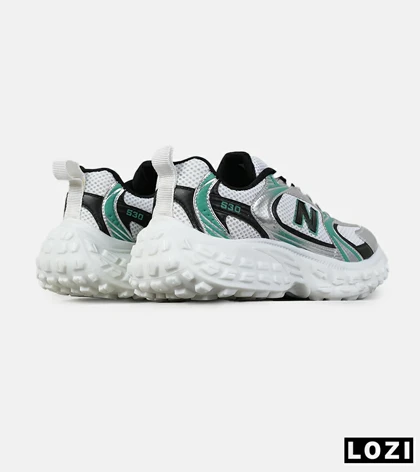 کفش کتانی مردانه و زنانه طوسی مشکی سبز NEW BALANCE 530 V02 مدل 7628