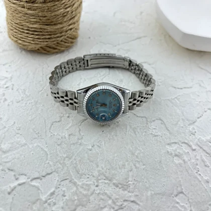 ساعت مچی زنانه نقره ای، طرح رولکس شیک