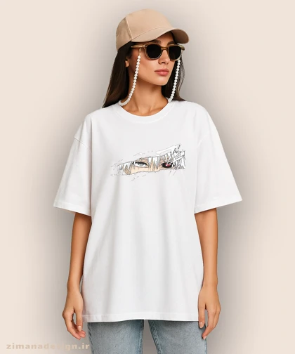 تیشرت لش مردانه و زنانه طرح توکیو غول شخصیت کانکی کد 918