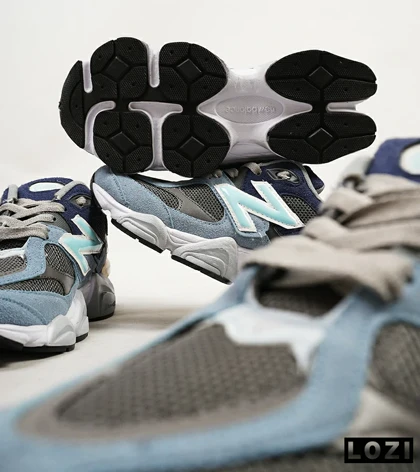 کفش کتانی زنانه آبی طوسی NEW BALANCE 9060