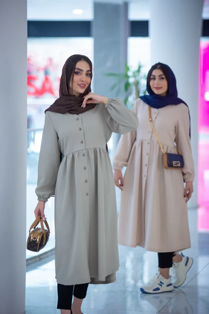 مانتو لوئیز جودون یقه هفت بلند