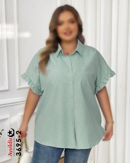 شومیز زنانه مجلسی سایز بزرگ کد 3695