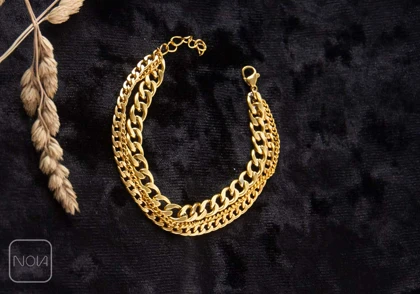 دستبند استیل کارتیر سه لایه