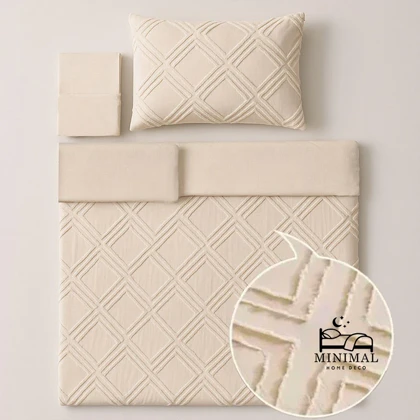 سرویس روتختی کاوری مینیمال طرح برجسته لوزی