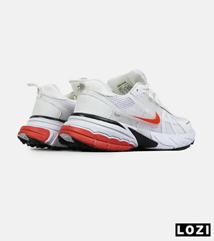 کفش کتانی زنانه و مردانه سفید قرمز Nike Cushlon V2K مدل 8339