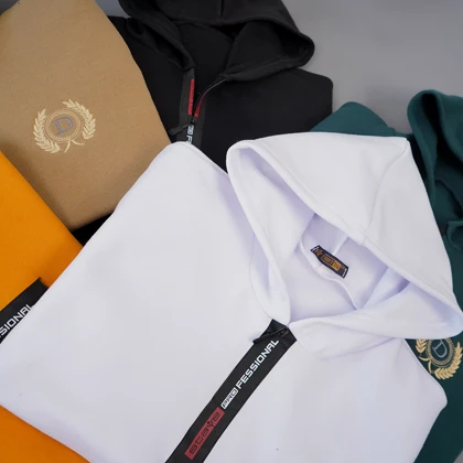 هودی مردانه طرح D خردلی مدل Parham