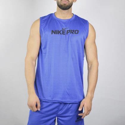 ست رکابی و شلوارک ورزشی مردانه نایک مدل DS-Pro 1M935 آبی