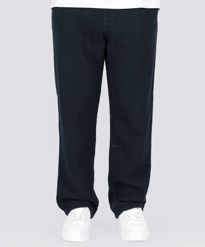 شلوار کنفی بگ و کمر کش سورمه ای 1040