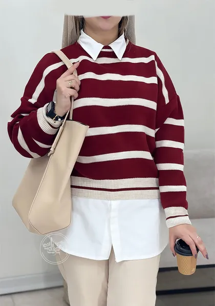 پلیور بافت زبرا