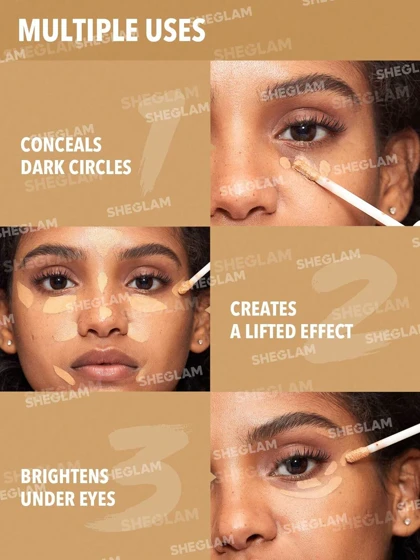 کانسیلر فول کاور شیگلم مدل Like Magic 12HR Full Coverage Concealer