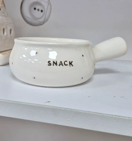 سوپ خوری سرامیک دسته دار snack