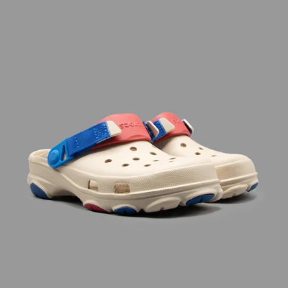 کراکس آل ترین کرم آبی Crocs All Terrain Cream Blue