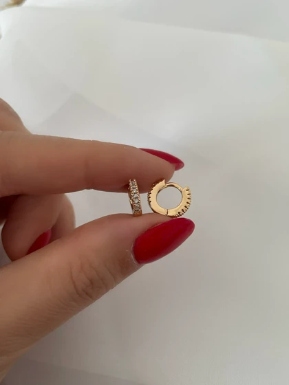 گوشواره ریز نگین‌دار ژوپینگ 1002
