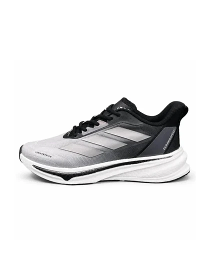 کفش کتانی مردانه مدل آدیداس ورزشی با زیره بست مشکی طوسی Adidas New