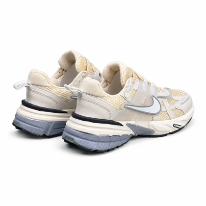 کفش کتانی مردانه نایکیv2k کرم طوسی نایک سفید Nike V2k