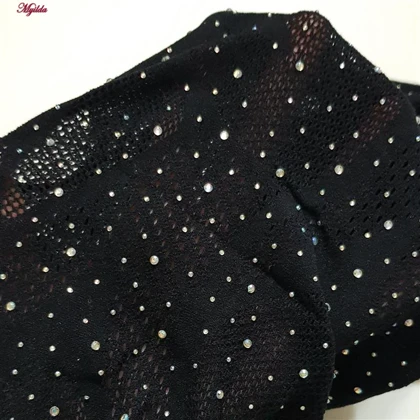 سرهمی فانتزی زنانه مدل نگین‌دار کد 4860-7078 رنگ مشکی