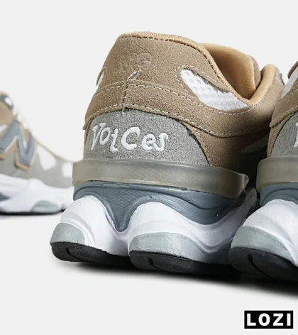 کفش کتانی مردانه و زنانه کرم طوسی NEW BALANCE 9060 مدل 7317