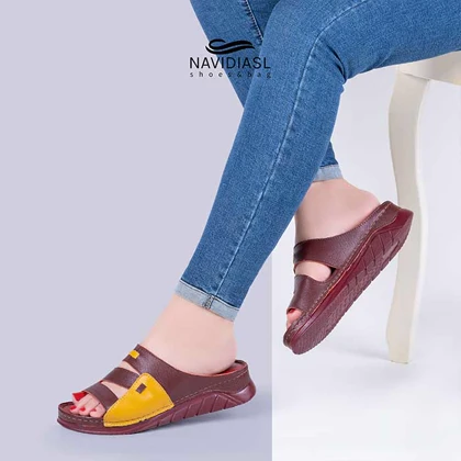 صندل زنانه چرم طبی کد 1005004
