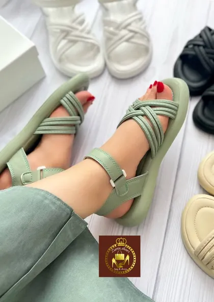 صندل طبی زنانه دور مچی رکابدار گیسو در 4 رنگ