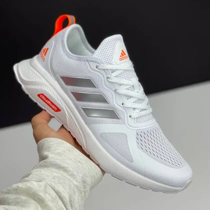 آدیداس کلودفوم سفید نارنجی Adidas Cloudfoam White Orange
