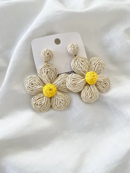 گوشواره فانتزی طرح گل