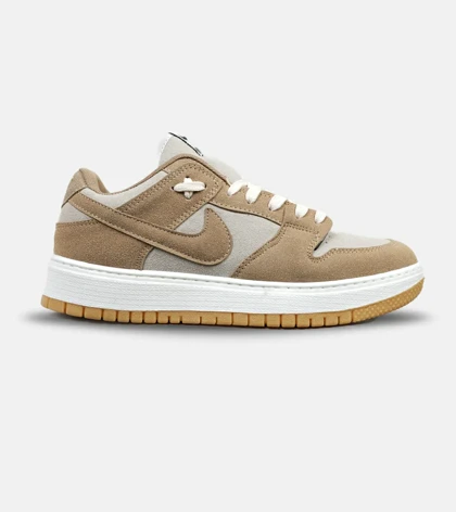 کفش کتانی مردانه قهوه ای کرم نایک NIKE SB