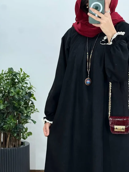 پیراهن مانتویی پاییزه رایلی 4 با کد 4236(ایراددار)