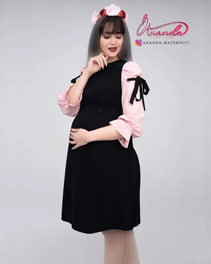 پیراهن بارداری کرپ شاینا