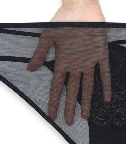 شورت زنانه اسلیپ حریر و دانتل Neev نیو کد 850 مشکی Black