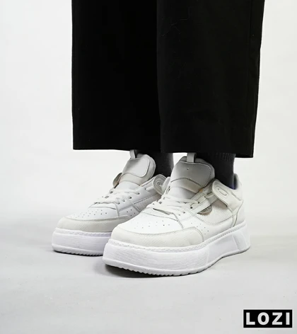کفش کتانی مردانه سفید PULL & BEAR