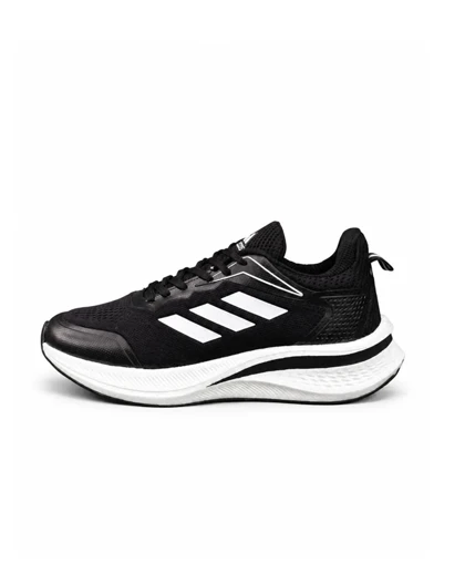 کفش کتانی مردانه مدل آدیداس زیره بست مشکی سفید ADIDAS