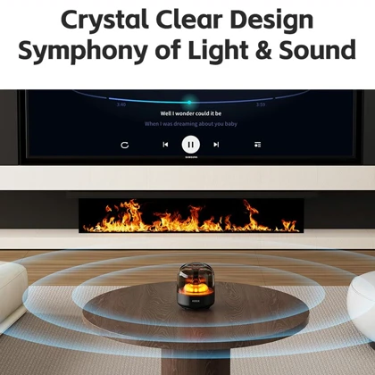 اسپیکر بلوتوثی راک ROCK مدل S58 شارژی با نور RGB داخلی