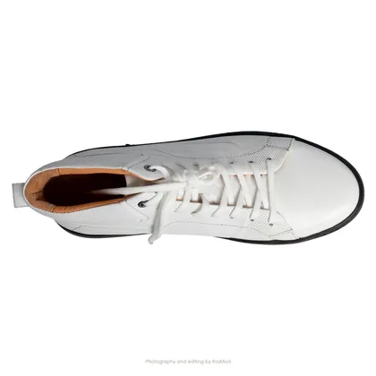 کتانی نیم‌ساق دژفول گازولین سفید - GAAZOLIN Dejfull-Mid White/Black W