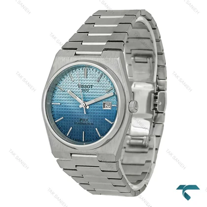 تیسوت PRX مردانه پاورماتیک نقره ای صفحه آبی دورنگ Tissot-8048-G
