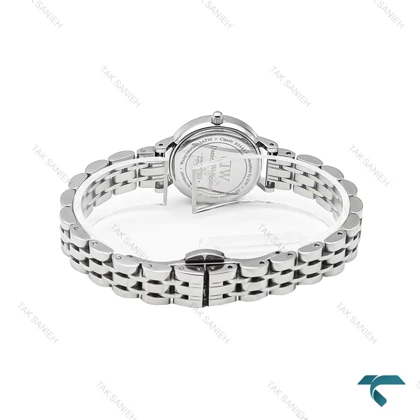 ساعت DW زنانه سیلور صفحه مشکی مینی DW-6003-24-L