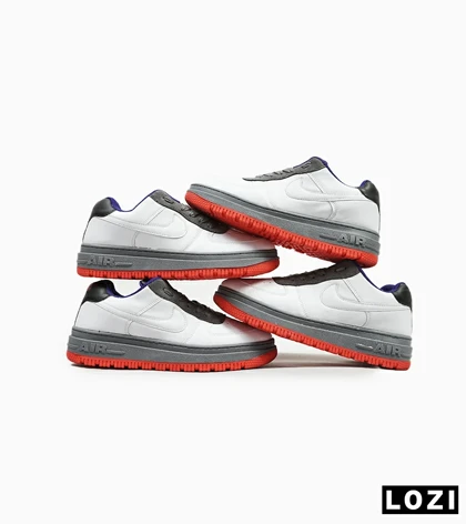 کفش کتانی بزرگ پا سفید آبی قرمز نایک NIKE AIR FORCE مدل 4695