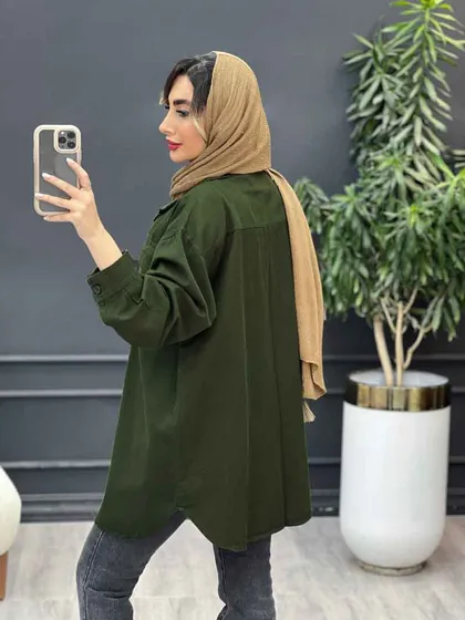 مانتو برش‌دار دو جیب سلما