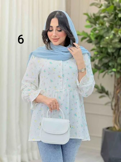 شومیز طرح دار ارغوان