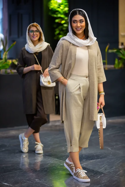 مانتو سافاری جیب هلال