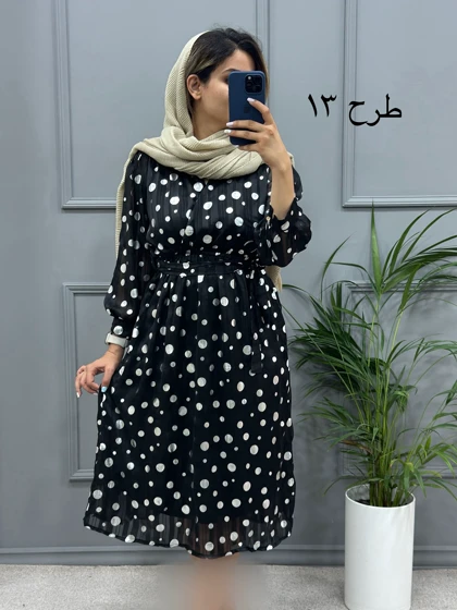 پیراهن حریر میدی 323